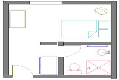 Stand Zimmer Skizze 01